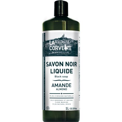 LA CORVETTE - Savon noir liquide amande 1l