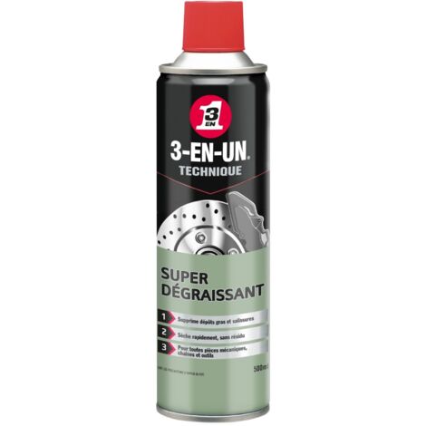 Wd40 Company – Dégraissant 3-en-un 500ml – Élimine graisses, goudrons et dépôts – Formule sans solvant chloré – Compatible tous métaux et plastiques