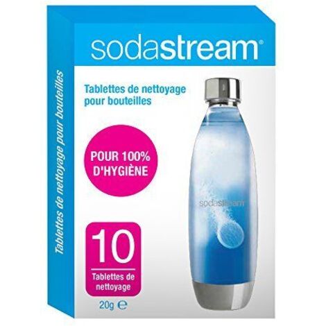Tablettes de nettoyage SODASTREAM - Nettoie et assainit vos bouteilles de gazéification - x10 (1/5)