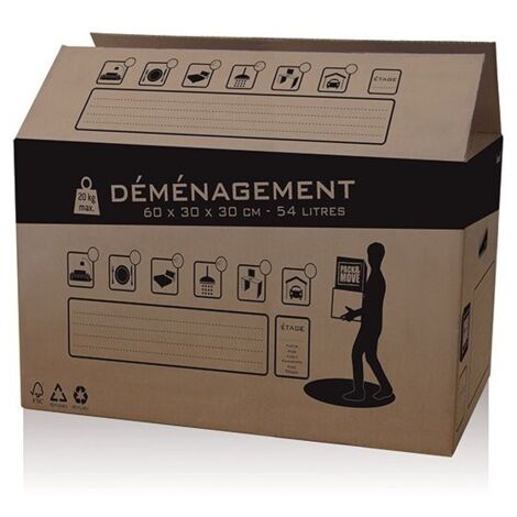 Carton Demenagement 54l Ref 32581
