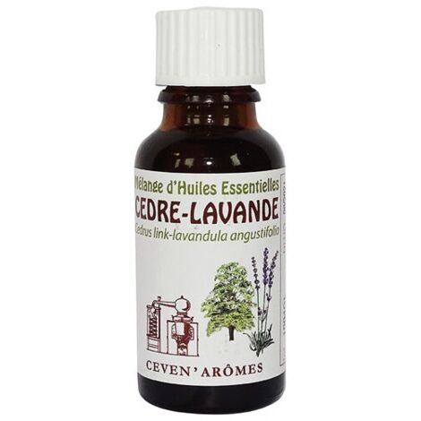 CEVEN AROMES - Melange antimites huile essentielle cedre lavande 20 ml