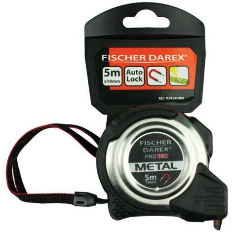 FISCHER DAREX - Mètre ruban métal 5 m x 19 mm magnétique (1/2)