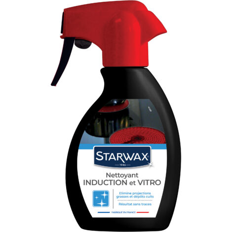 Starwax – Nettoyant vitrocéramique induction 250ml – Élimine graisses et débordements – Format pulvérisateur pratique pour usage quotidien (1/2)