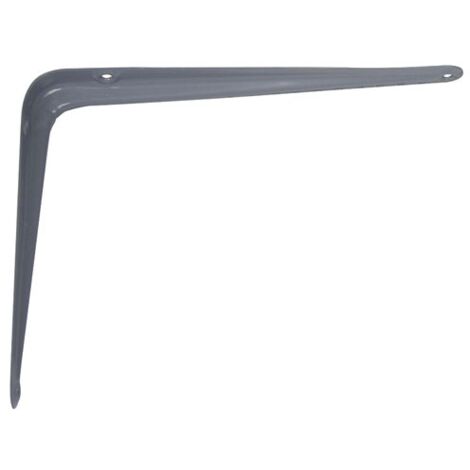 Afbat – Console emboutie 250x300mm acier gris – Fixation solide pour étagères – Conçue pour projets d'amélioration habitat – Résistante aux chocs (1/5)
