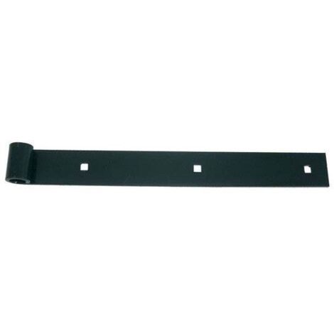Afbat – Penture de porte en acier prépeint – Longueur 600 mm – Hauteur 35 mm – Profondeur 23 mm – Pour volets battants – Bout carré