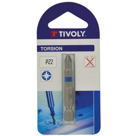TIVOLY - Embout torsion PZ 2 longueur 50mm blister de 2 (1/2)