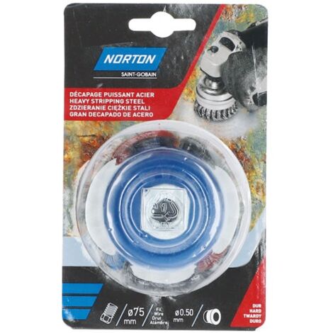 NORTON - Brosse meuleuse coupe torsadé acier 75 Norton (1/5)