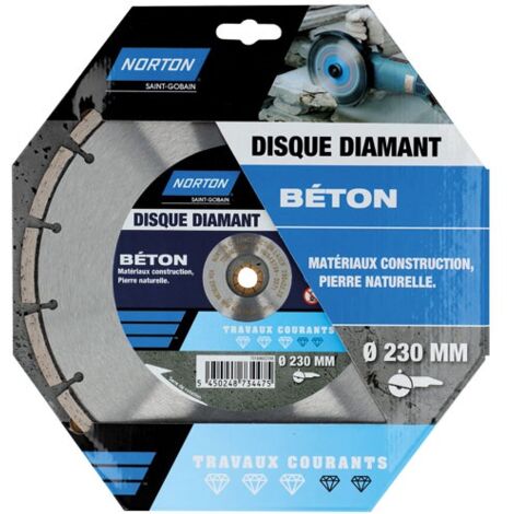 NORTON - Disque diamant 230 travaux courants construction (1/3)