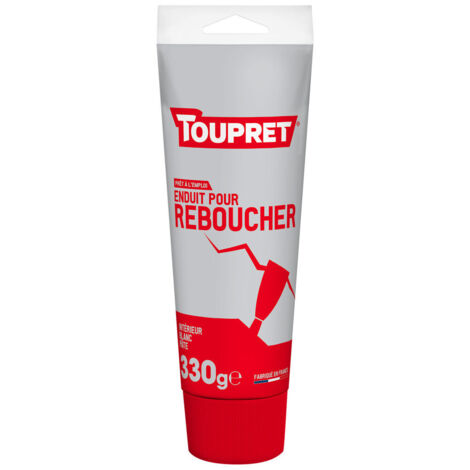 TOUPRET - Enduit rebouchage intérieur pâte blanc 330g (1/2)