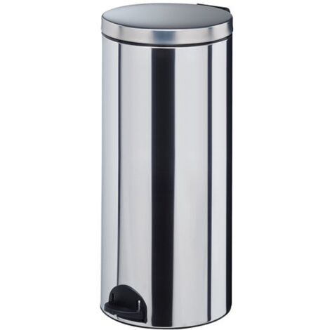 Poubelle à pédale 30l inox - Rossignol - 90234