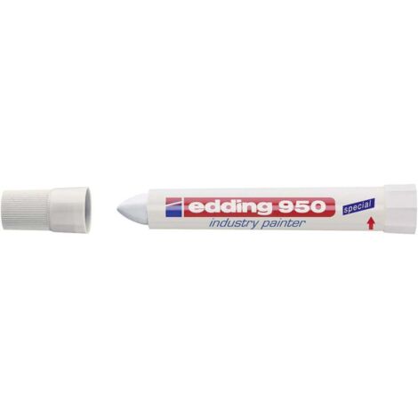 EDDING - Marqueur craie grasse blanc (1/4)