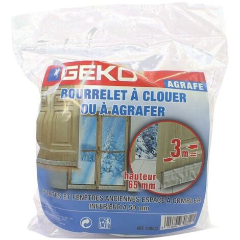 Geko Modèle de joint de chauffage blanc 65 mm x 3 m (1/2)