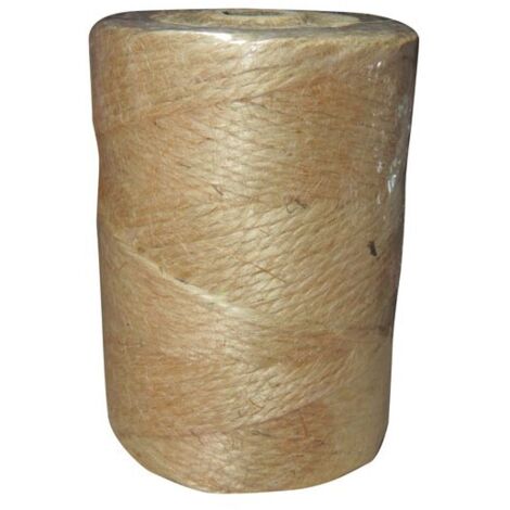 Corderies Tournonaises – Ficelle jute 2mm x 400m – Résistance 32kg – 100% biodégradable – Pour attacher et soutenir plantes
