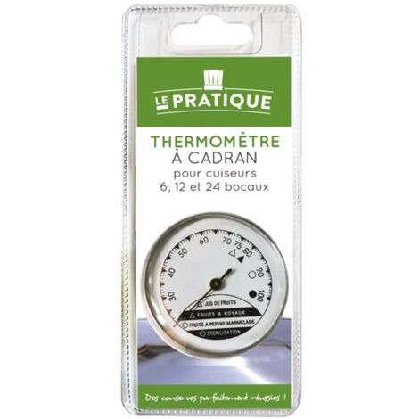 LE PRATIQUE - Thermomètre à cadran pour cuiseurs 5 11 et 24 bocaux
