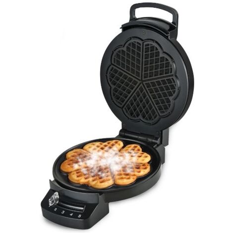 Gaufrier forme coeur 1200w noir - Little Balance - 8382