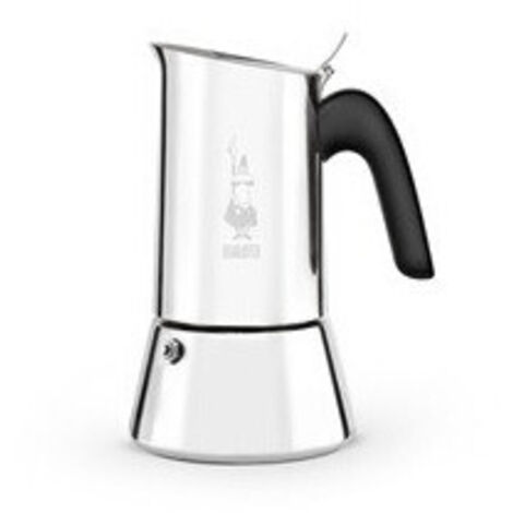 Cafetière italienne 6 tasses en acier inoxydable – Compatible induction – Design moderne pour café riche en arômes – Bialetti