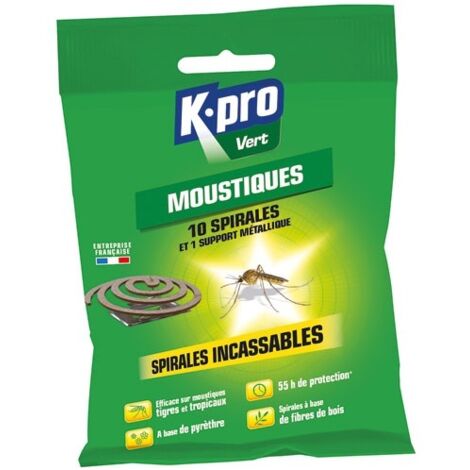 Spirale Antimoustiques Kapo, 10 Spirales De 6 Gr