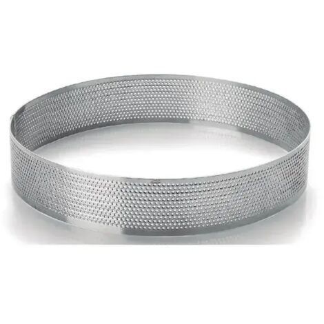 LACOR - CERCLE A TARTE ROND PERFORE 24CM INOX