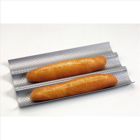 PATISSE Moule 3 baguettes revêtu 38 cm - Silver Top 3664 (1/2)