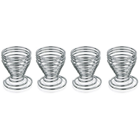 Kela Set de coquetiers argenté 6 cm hauteur 4 pièces (1/2)