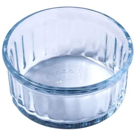 Ramequin en verre borosilicate 10 cm – Résistant à la chaleur jusqu'à 300°C – Empilable et compatible micro-ondes – Pour plats individuels – Pyrex