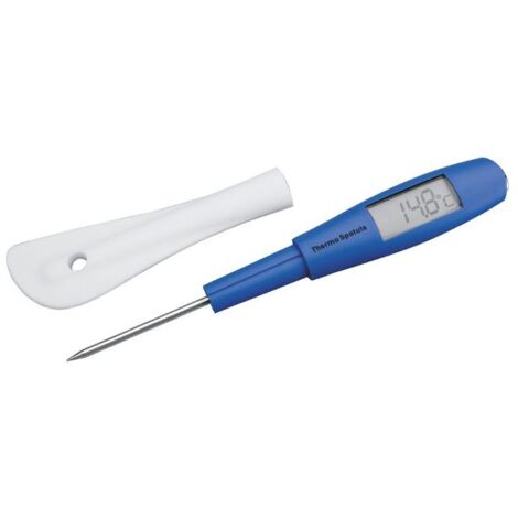 Lacor Spatule en Silicone Argenté avec Thermomètre Intégré