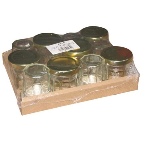 BJ - Pack 12 confituriers 44ml couvercle doré (1/2)