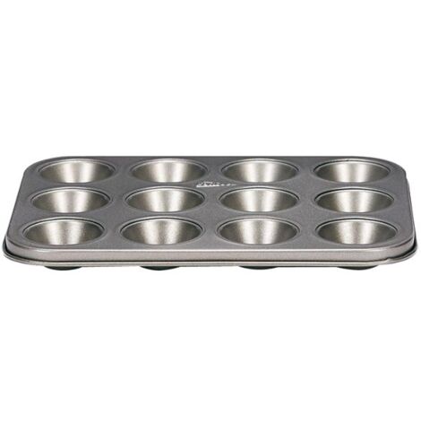 Patisse moule à muffins antiadhésif argenté 35 x 27 cm (1/2)