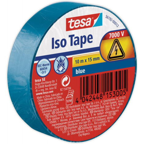 TESA - Isolation électrique bleu 10mx15mm (1/5)