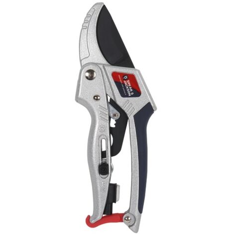 Sécateur à crémaillère aluminium 25 mm – Lames en acier haute teneur en carbone – Poignée ergonomique avec insert antidérapant – Spear & Jackson