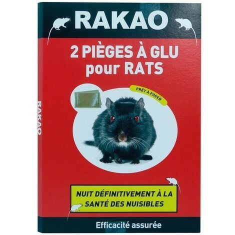 Lot de 2 plaques de Glu en Plastique pour rats et souris