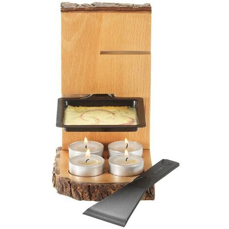 TABLE & COOK - Raclette bougies 1 personne support bois