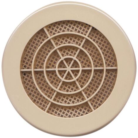 Grille fixe ronde à clipser avec moustiquaire Ø100mm – Aération VMC – Plastique renforcé UV – Pose à emboîter et clipser – Autogyre (1/2)