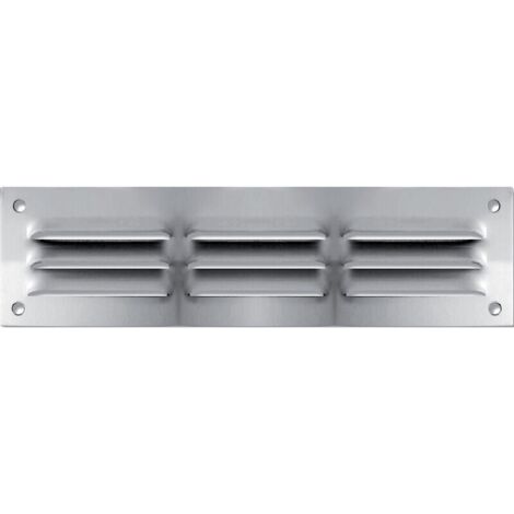 AUTOGYRE - Grille alu anodisé persienne en applique 300x300mm (1/4)