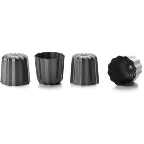 Ibili Moules à Cannelés Premium Noir 5 cm x 6 cm (1/2)