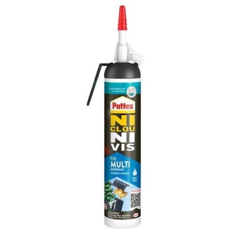 Pattex – Colle multi-usage 326g – Applicateur à gâchette intégrée – Adhérence instantanée – Pour bois, béton, métal, verre et carrelage (1/2)