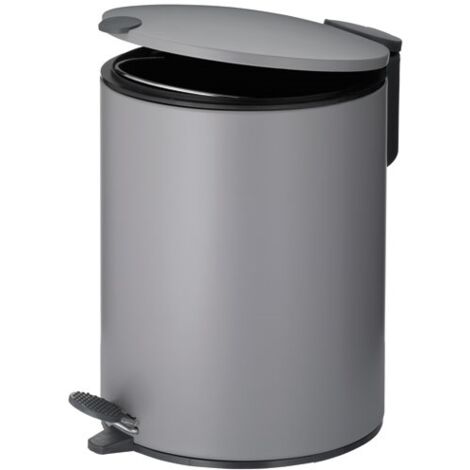 KELA - POUBELLE 5L MATS 27CM METALGRIS CLAIRN