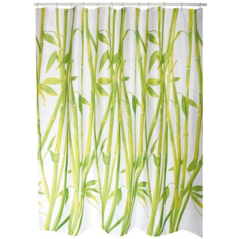 MSV - Rideau de douche polyester 180x200cm bambou (1/3)