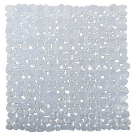 MSV - Tapis fond douche 53x53cm galet transparent (1/5)