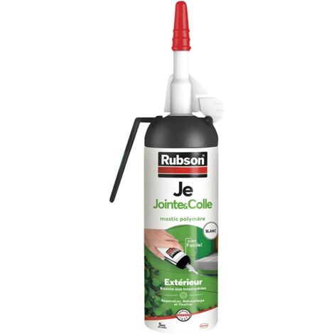 Rubson – Mastic de fixation polymère 100ml – Résistant aux intempéries – Excellente adhérence sur bois, béton, verre – Application sans pistolet (1/5)