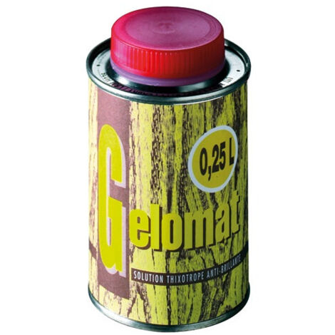 Gelomat thixotrope 0.25L – Fini satiné ou mat – Pour surfaces vernies – Anti-brillant – Le Tonkinois
