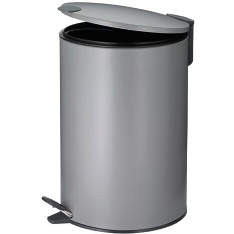 KELA - POUBELLE 12L MATS 38CM METALGRIS CLAIRN (1/4)