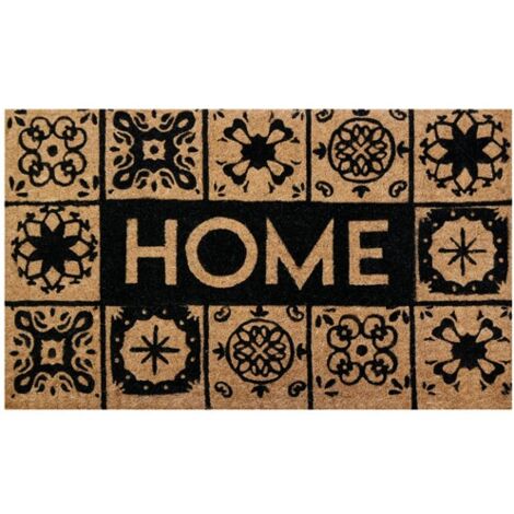 IDMAT - Tapis coco naturel 45x75cm épaisseur 35mm home carreau (1/4)