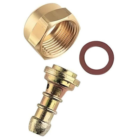 Adaptateur gaz tétine et écrou femelle NF M20x150 – Pour flexible de gaz butane et propane – Connexion sécurisée à appareil à gaz – Vaello Campos (1/2)