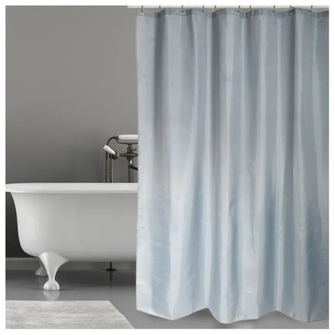 msv Rideau de douche moderne gris clair 180x200 cm (1/2)