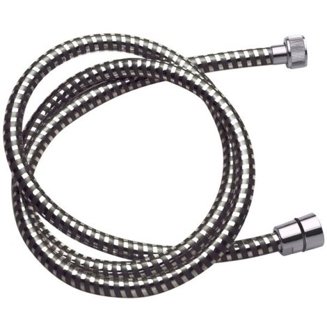 DISFLEX - Flexible de douche noir espiroflex 1.75m en cavalier