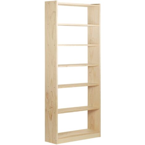 Etagère Pin 7 Tablettes H216.7 X L79.6 X P25cm - Astigarraga