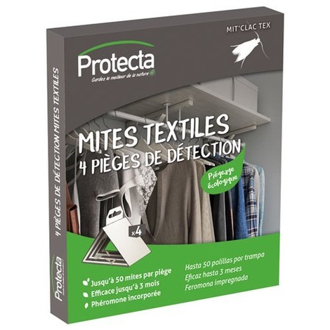 MIT'CLAC - Anti-mites textile - lot de 4