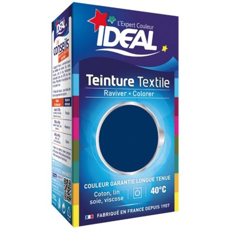 Teinture liquide 40ml marine – Teinture grand teint pour jusqu'à 500g de tissu – Adaptée pour machine à laver – Ideal
