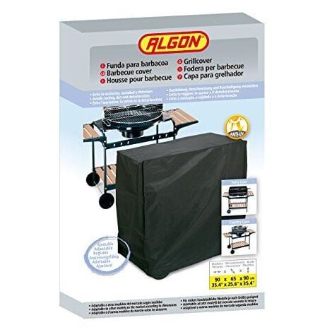 RAYEN - Housse pour barbecue 90x65x90 noir